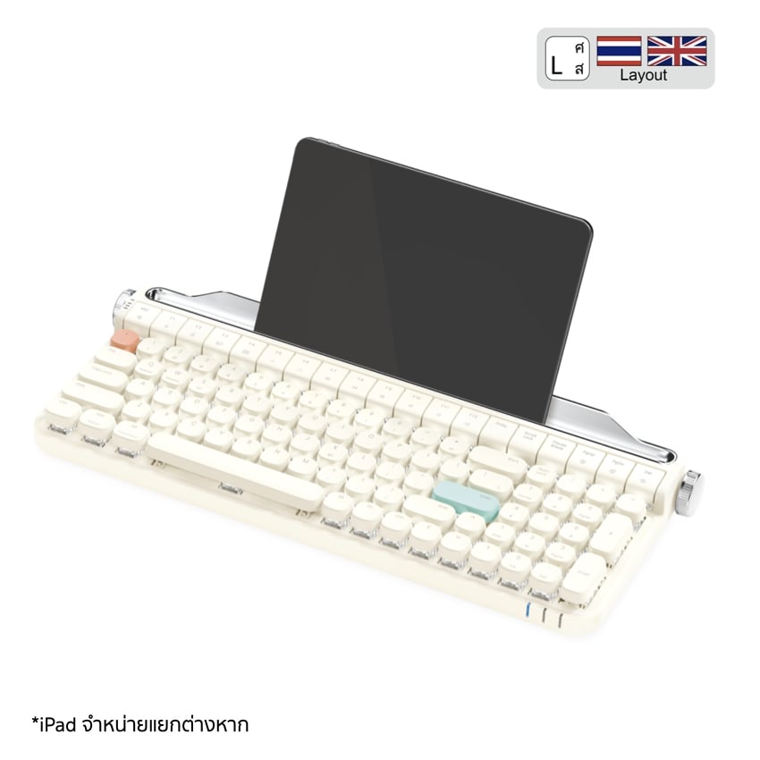 คีย์บอร์ดไร้สายดีไซน์ย้อนยุค Actto Mechanical Keyboard B705 [คีย์ไทย ...